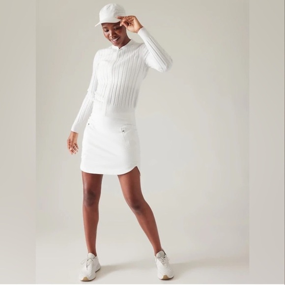 Athleta Fairway High Rise Golf 16” Skort in White Size Large - Picture 1 of 16